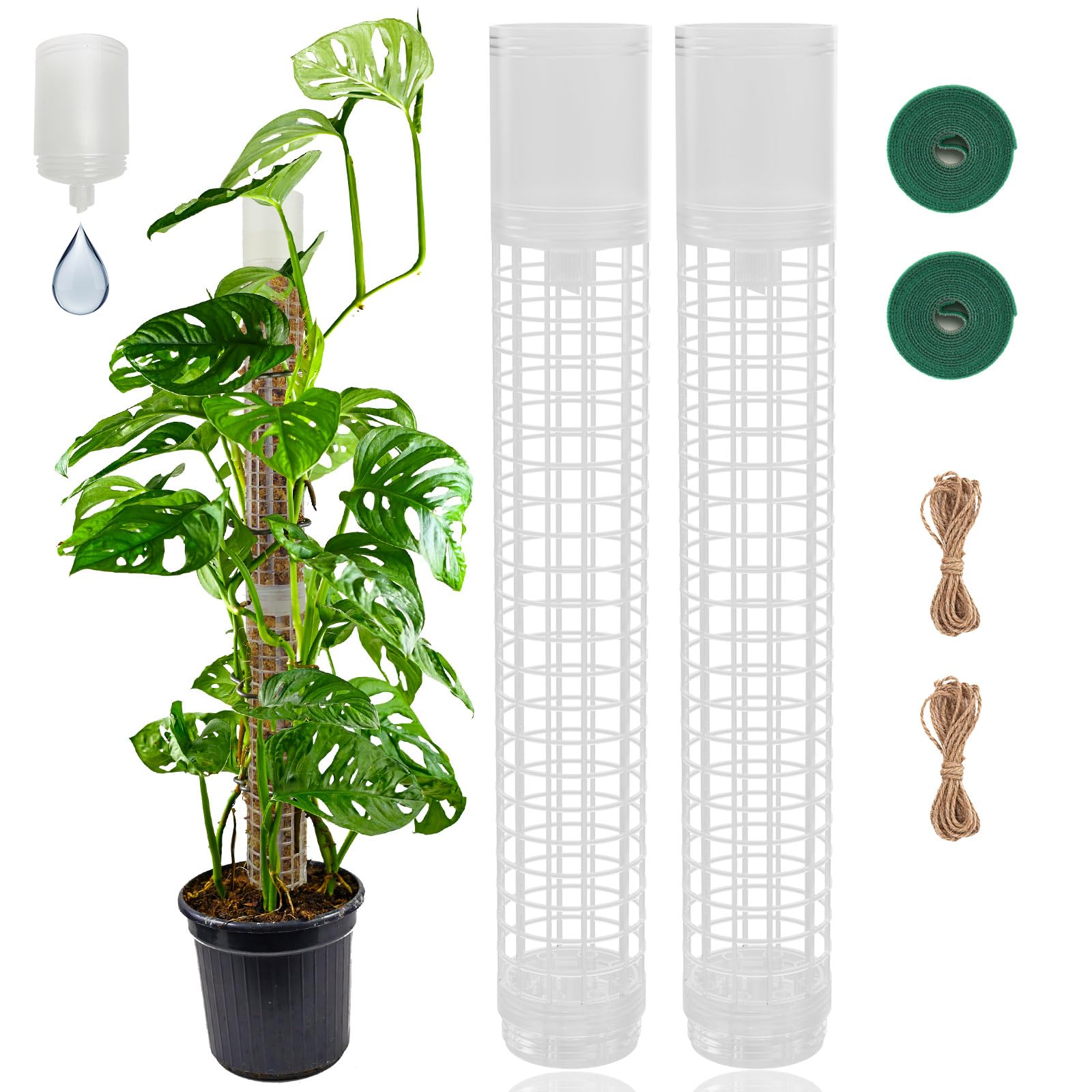 Amazon.com : HYYZ Moss Pole 17.4 inch, 2 Pack Moss Pole Monstera